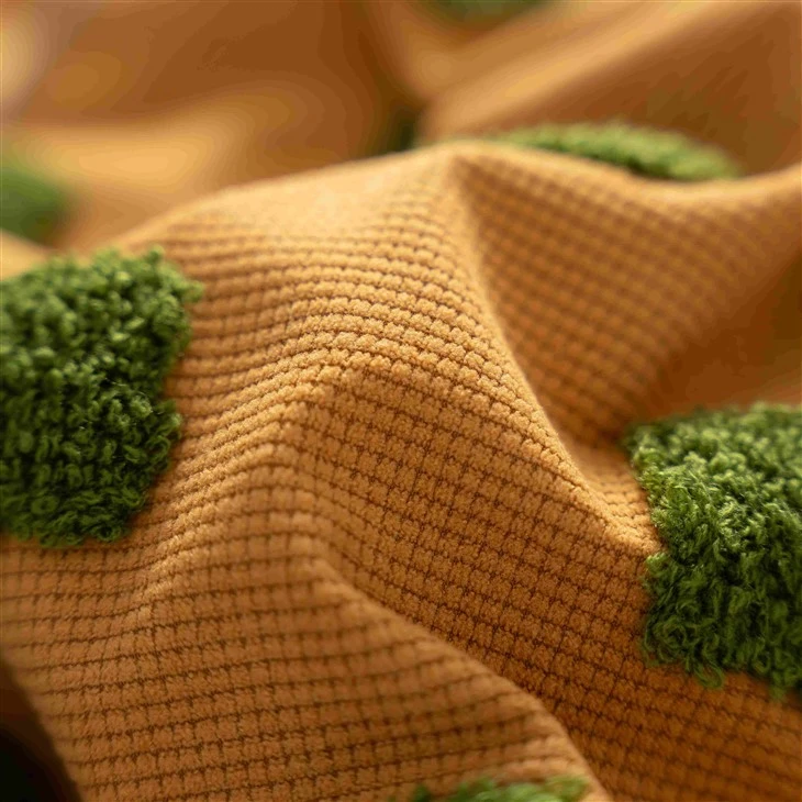Mustard Velvet Upholstery Fabric factory